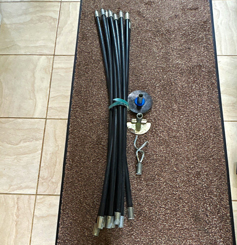 Drain rod set with metal - set,