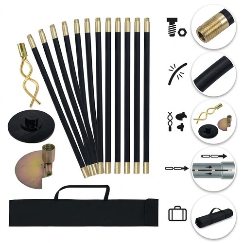 Piece drain rod set - 14,