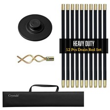 12 Piece Drain Rod Set 9m