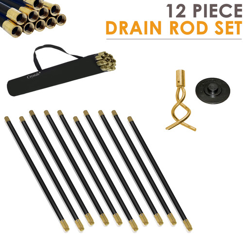 Drain rods piece - set, 9m