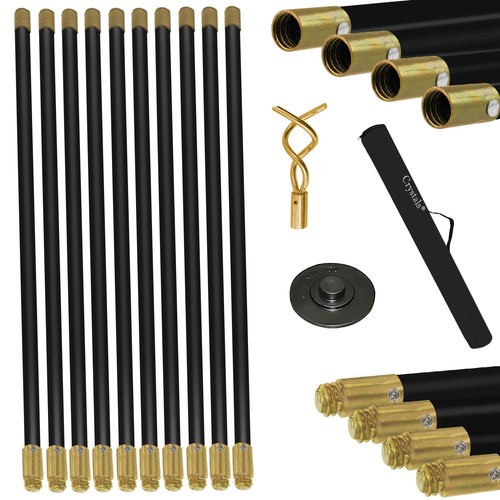 Crystals piece drain rods - 12,