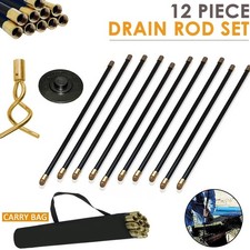 12 Pcs Drain Rod Set 9m