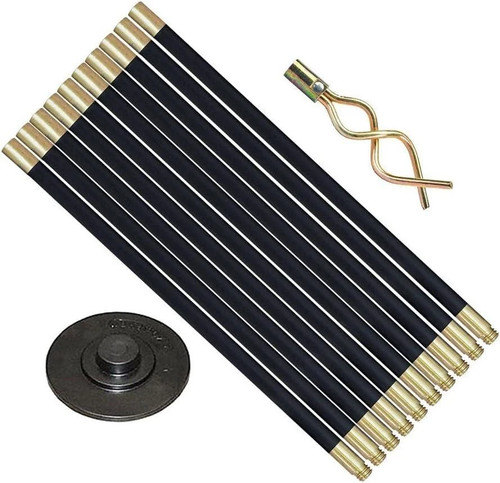 Piece drain rods - set, 9m