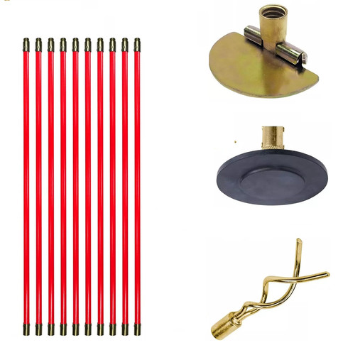 Piece drain rod set 9m - 14,