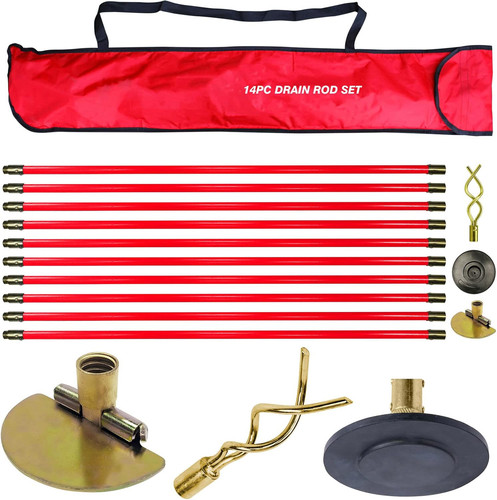 30ft drain rod set - set, kit