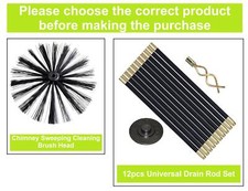 12 Piece 9m Drain Rods