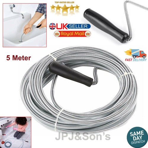 Long coiled drain cleaning - coiled,