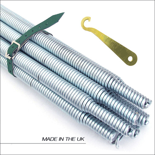 Steel spring drain rods - spring,