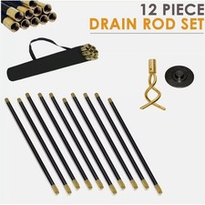 12Pcs Drain Rod Set 9m
