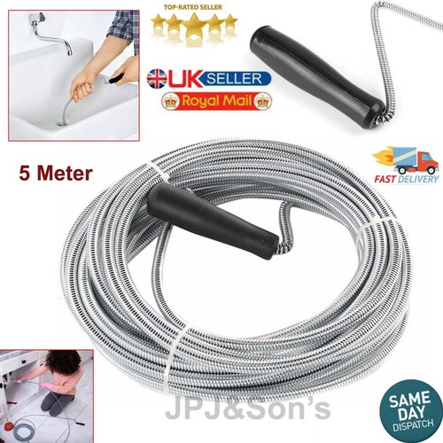Long coiled drain cleaning - 5m,